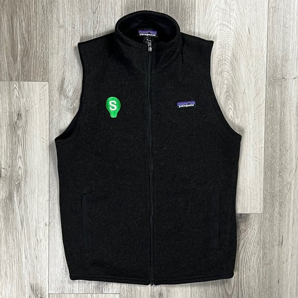 Patagonia Vintage Y2K Smart Recruiters Black Medium Vest - Picture 1 of 7